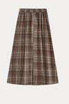 Angelina Plaid Pleated Midi Skirt - DAStyle