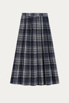 Angelina Plaid Pleated Midi Skirt - DAStyle