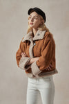 Anne Faux Suede Shearling Jacket - DAStyle