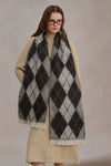 Knit Argyle Scarf