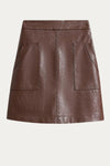 Aris Pu Leather Skirt - DAStyle