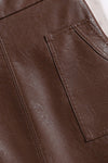 Aris Pu Leather Skirt - DAStyle