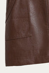 Aris Pu Leather Skirt - DAStyle