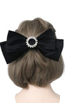 Big Black Velvet Hair Bow - DAStyle