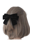 Black Velvet Hair Bow - DAStyle