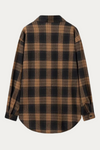 Celeste Black and Brown Plaid Shirt