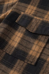 Celeste Black and Brown Plaid Shirt