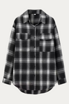 Celeste Black and Brown Plaid Shirt