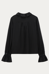 Mignon Black Blouse with Bow