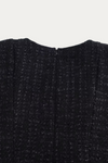 Regina Black Tweed Mini Dress