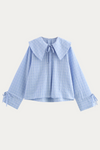 Horace Blue Peter Pan Collar Blouse