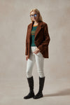 Evangeline Brown Corduroy Blazer