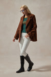 Evangeline Brown Corduroy Blazer