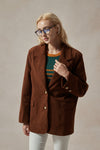 Evangeline Brown Corduroy Blazer