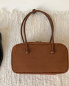 Brown Suede Shoulder Bag - DAStyle