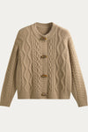 Abigail's Picks--Voila Cable Knit Toggle Cardigan