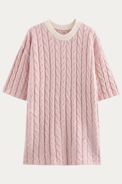 Cornelia Cable Knit Mini Dress