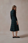 Calista Green Plaid Dress - DAStyle