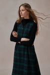 Calista Green Plaid Dress - DAStyle