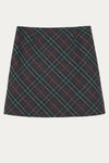 Calista Green Plaid Mini Skirt - DAStyle