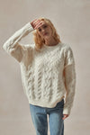 Seraphina Cozy Chunky Cable Knit Sweater