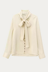 Lucien Cream Blouse with Bow