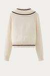 Delphine Crop Sweater with Bow