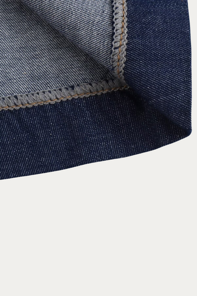 Harlan Denim Midi Skirt With Split