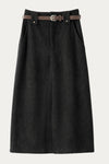 Emmeline Corduroy Straight Skirt - DAStyle