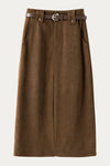 Emmeline Corduroy Straight Skirt - DAStyle