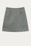 Cerys Gray Wool Mini Skirt