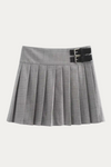 Phoebe Gray Plaid Skirt