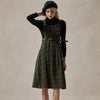 Tessa Vintage Green Plaid Dress