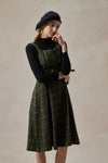 Tessa Vintage Green Plaid Dress