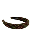 Green Plaid Headband