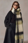 Oversize Green Plaid Scarf