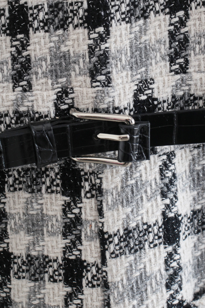 Lennon Jumpsuit Plaid with Belt