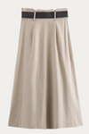 Aaron Linen Pleated Skirt