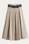 Aaron Linen Pleated Skirt