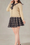 Dorothy Plaid Plus Size Mini Skirt