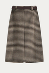 Damaris Plaid Staight Skirt