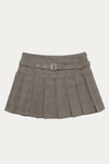 Marsh Plaid Mini Skirt Brown