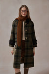 Rosalyn Plaid Toggle Coat-DAStyle