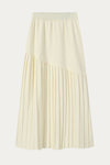 Isabella Long Pleated Knit Skirt