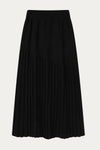 Isabella Long Pleated Knit Skirt