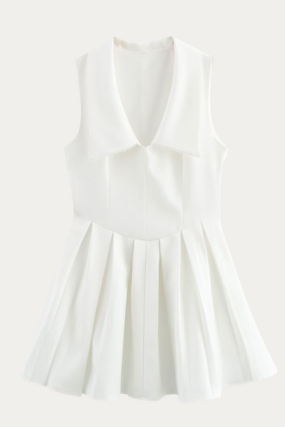 Laurel Pleated Dress Sleeveless