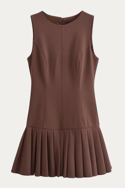 Madge Pleated Sleeveless Dress