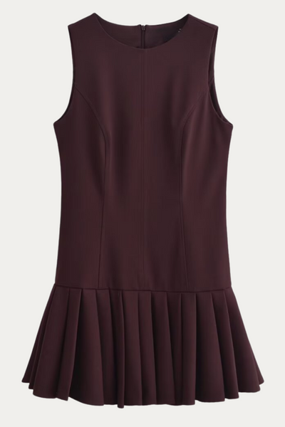 Madge Pleated Sleeveless Dress