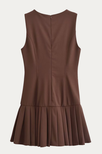 Madge Pleated Sleeveless Dress