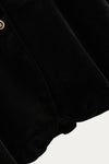 Kalliope Plus Size Black Velvet Blouse